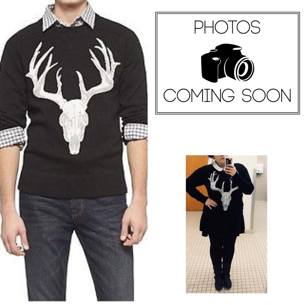 Deer Skull Crewneck Sweater